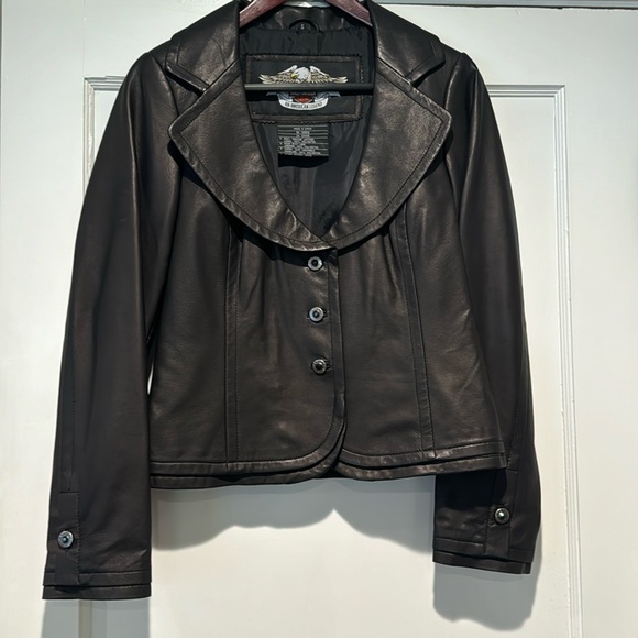 Harley Davidson women’s leather jacket size small - Picture 1 of 16